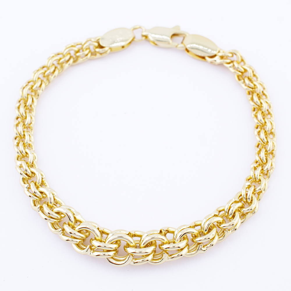 PULSERA CHAPA GOLDEN CASTING