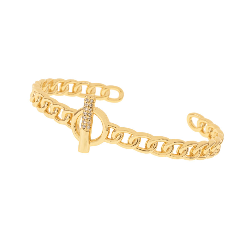 BRAZALETE CHAPA CRYSTIME