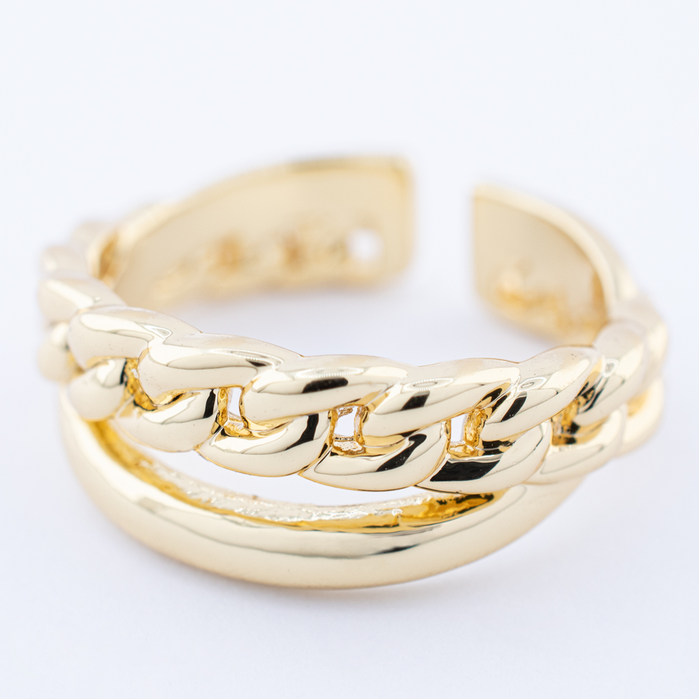 ANILLO  CHAPA GOLDEN CASTING