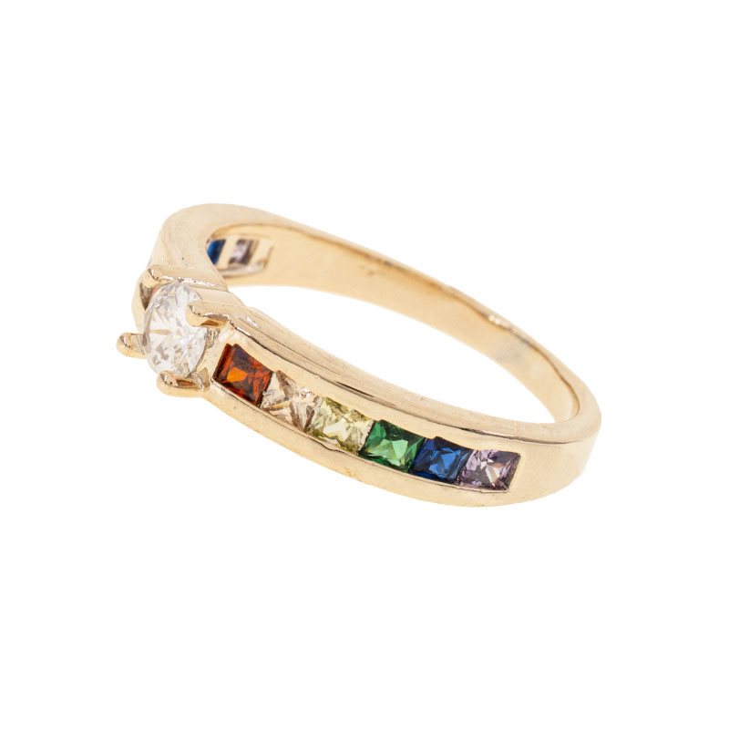 ANILLO  CHAPA GOLDEN RAINBOW