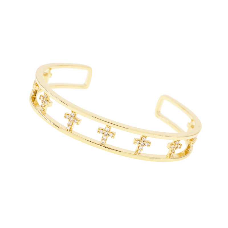 BRAZALETE CHAPA CRYSTIME