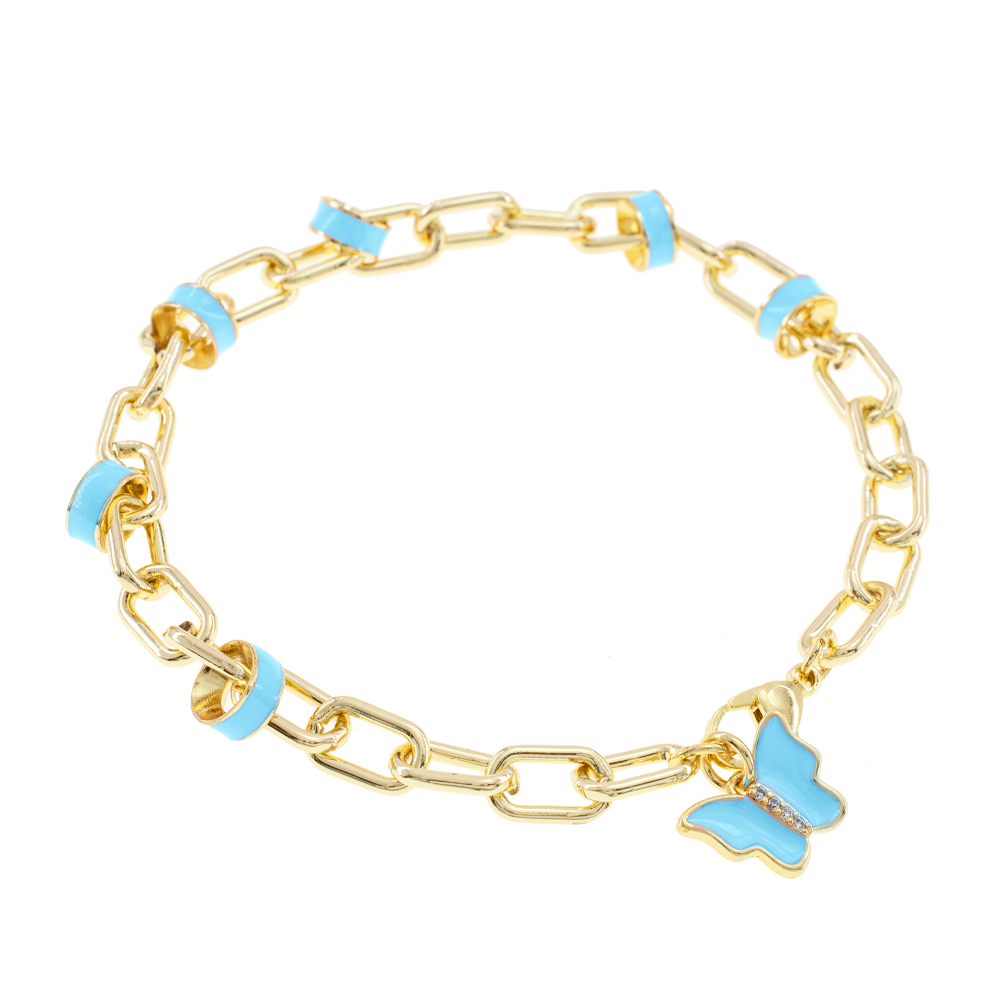 PULSERA CHAPA GOLDEN COLORS