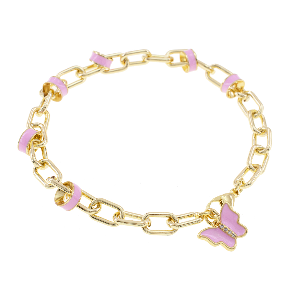 PULSERA CHAPA GOLDEN COLORS