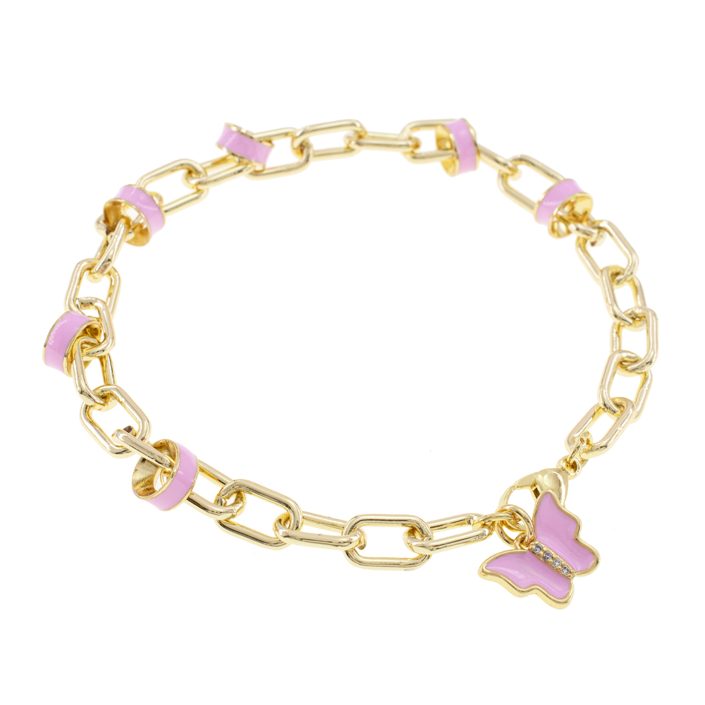 PULSERA CHAPA GOLDEN COLORS