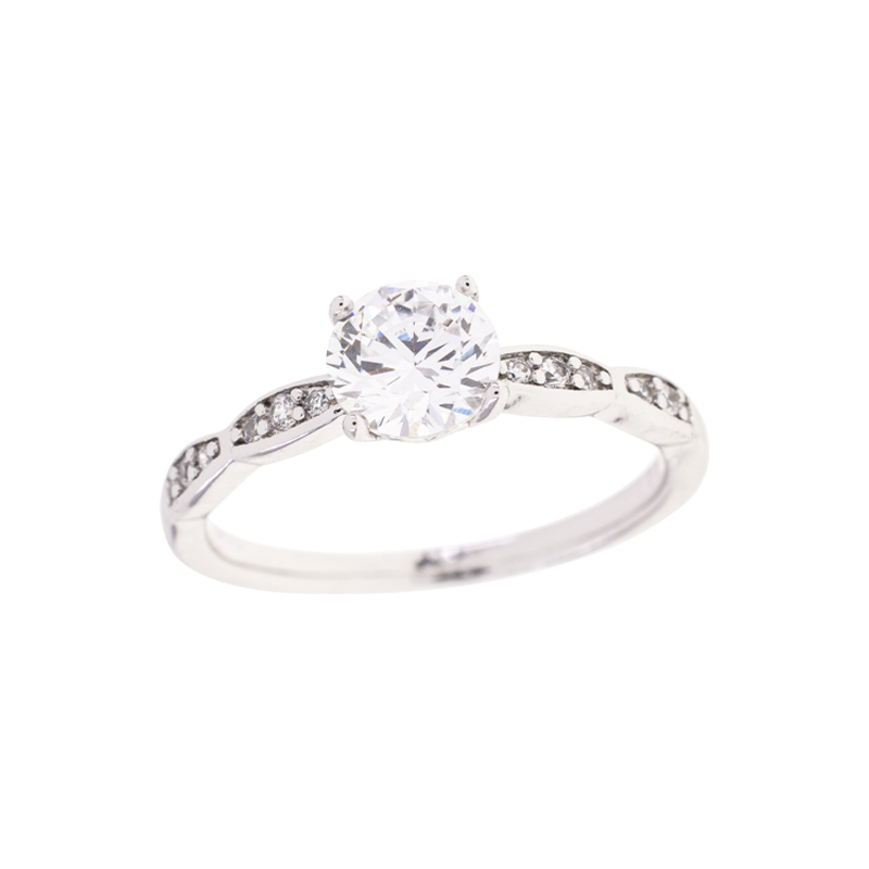 ANILLO  RODIO CRYSTIME