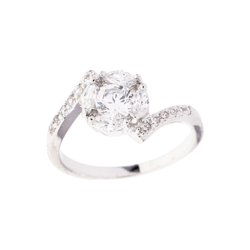 ANILLO  RODIO CRYSTIME