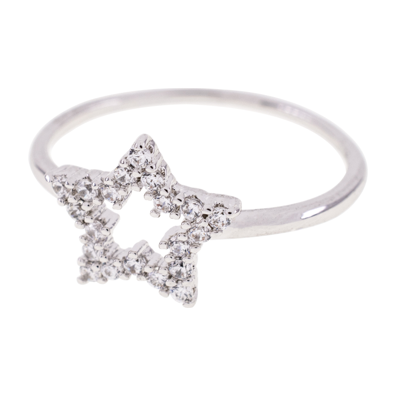 ANILLO  RODIO CRYSTIME