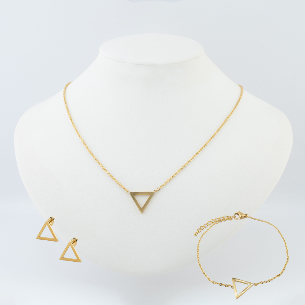 SET ACERO INOXIDABLE GOLDEN STEEL