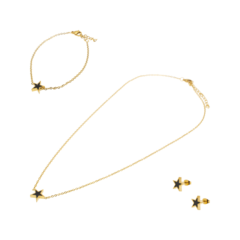 SET ACERO INOXIDABLE GOLDEN STEEL