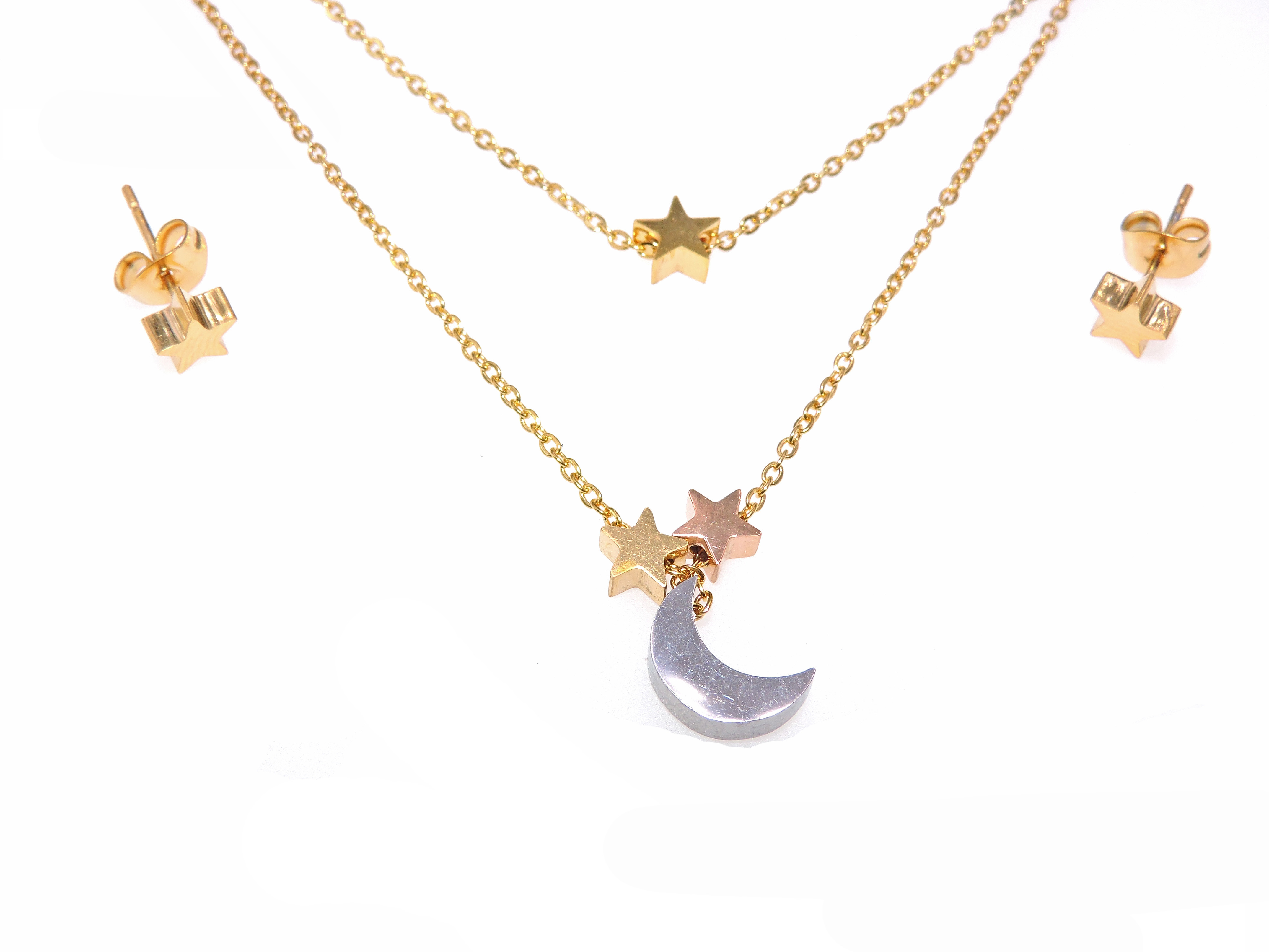 SET ACERO INOXIDABLE GOLDEN STEEL