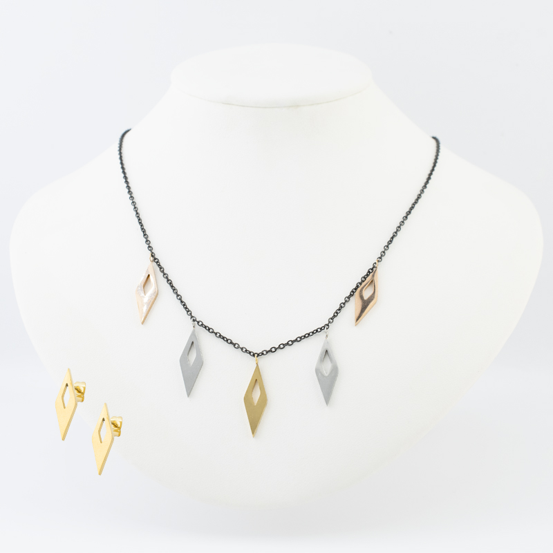 SET ACERO INOXIDABLE GOLDEN STEEL