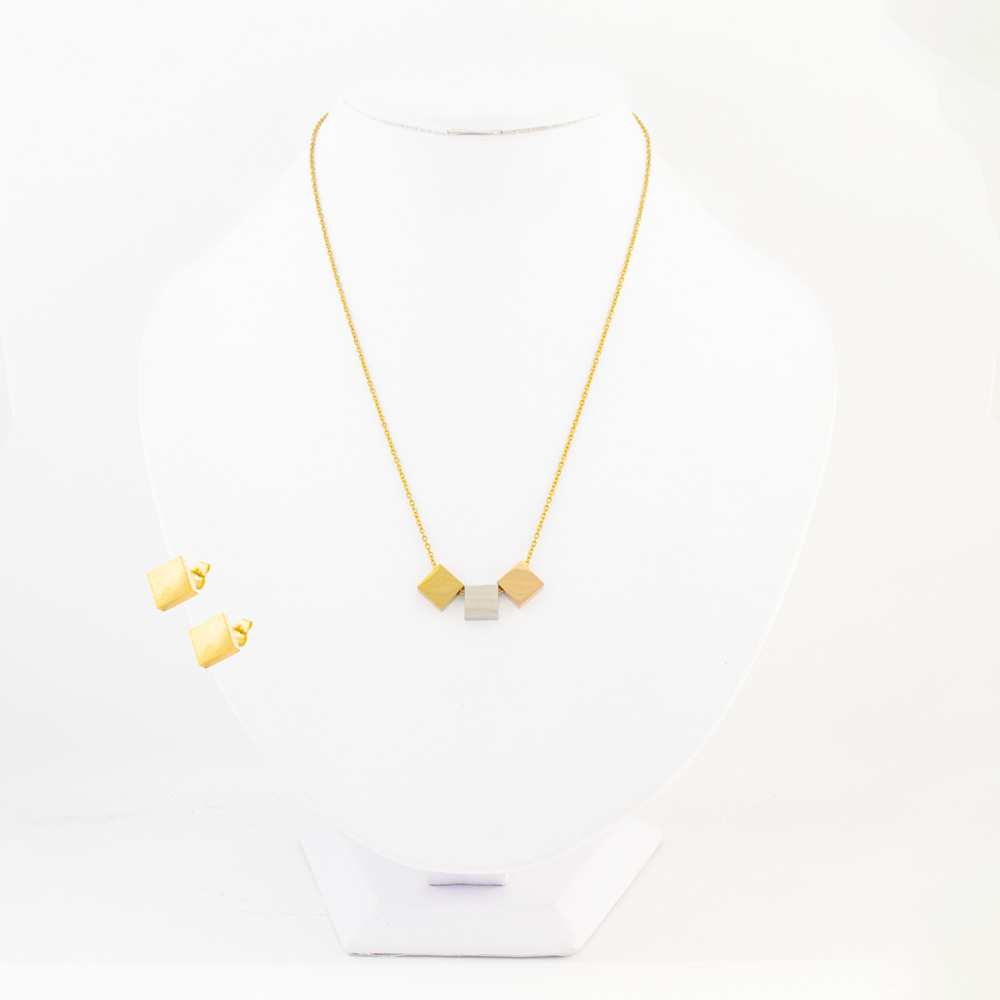 SET ACERO INOXIDABLE GOLDEN STEEL