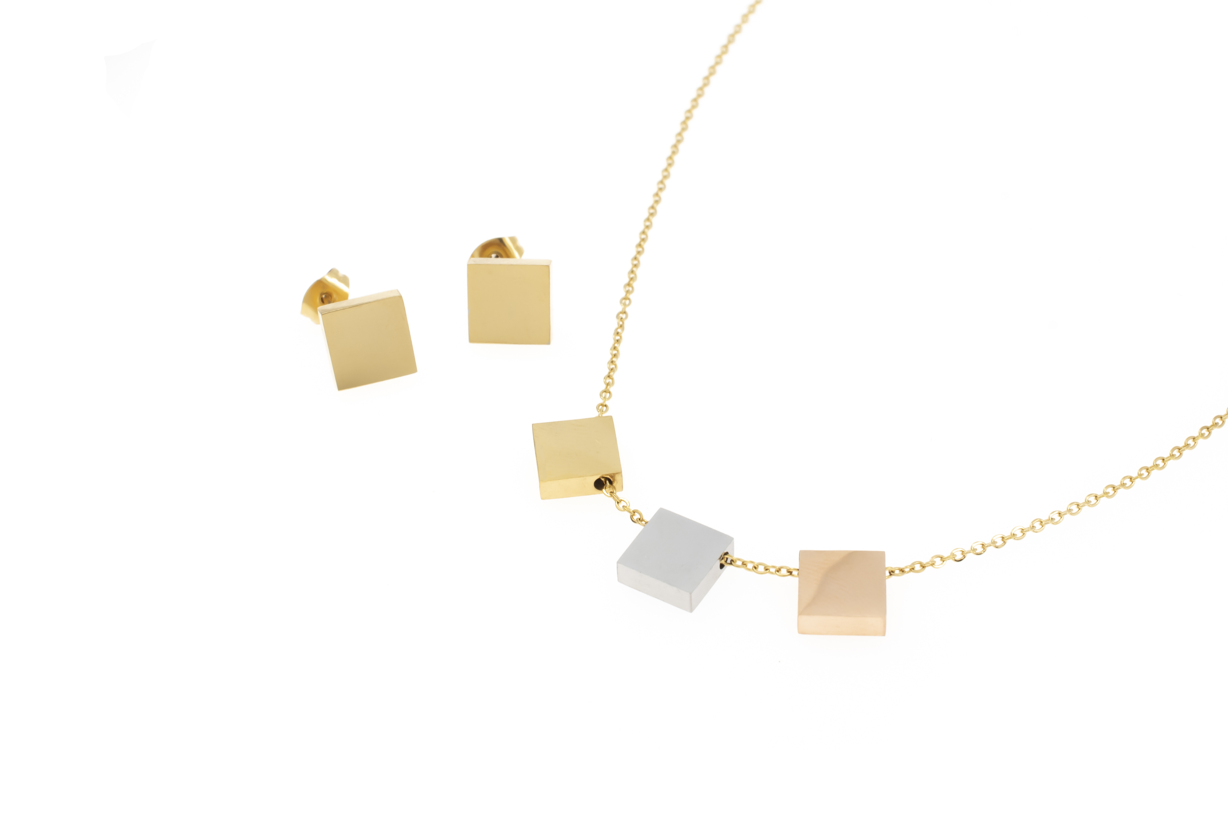 SET ACERO INOXIDABLE GOLDEN STEEL