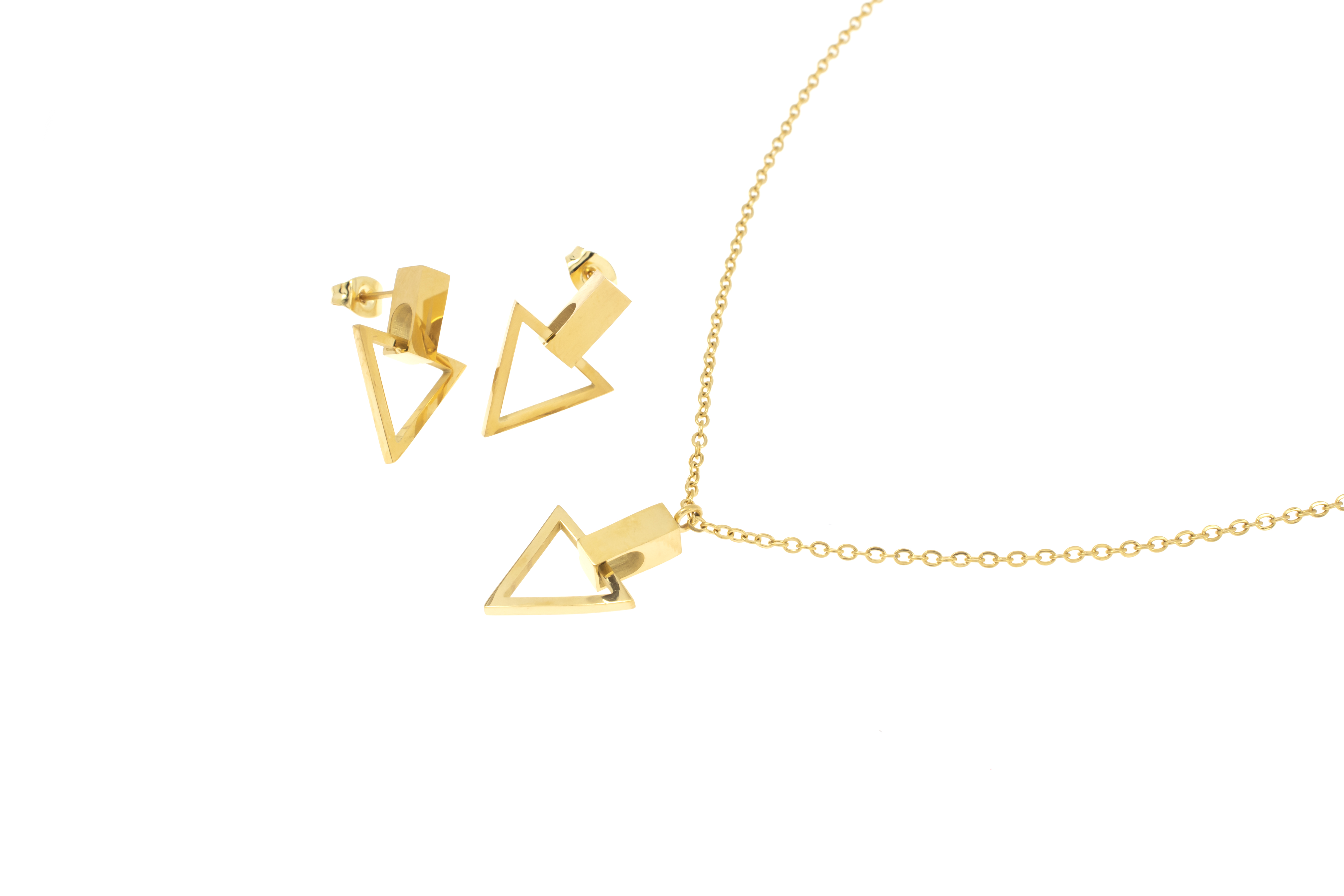 SET ACERO INOXIDABLE GOLDEN STEEL