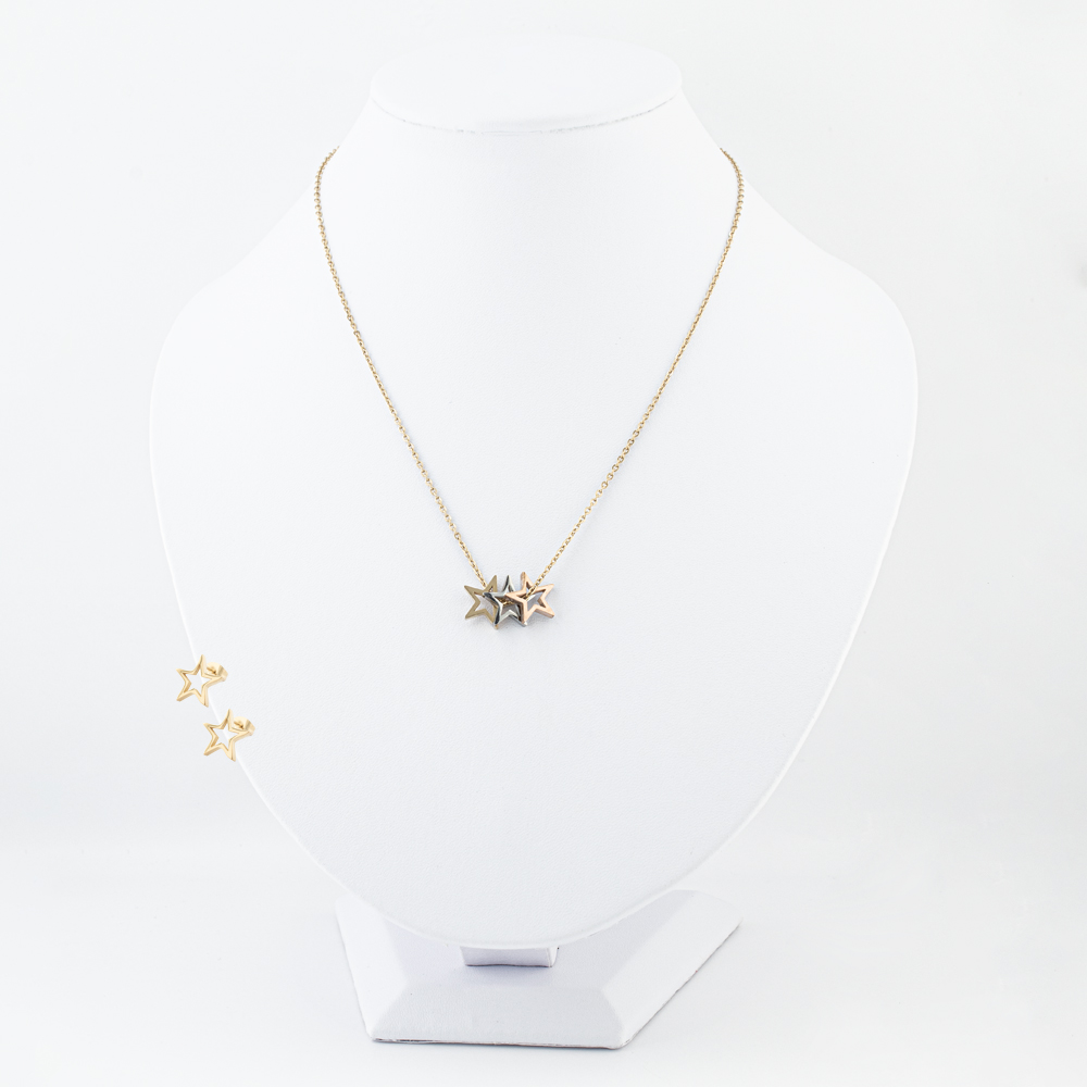 SET ACERO INOXIDABLE GOLDEN STEEL