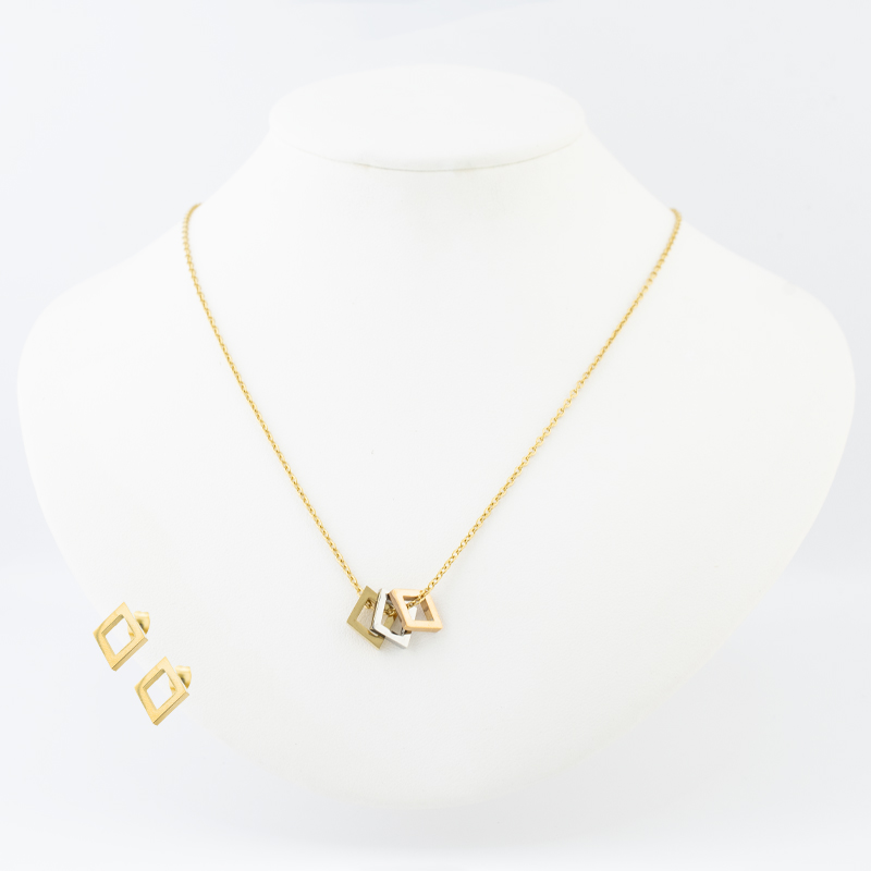 SET ACERO INOXIDABLE GOLDEN STEEL