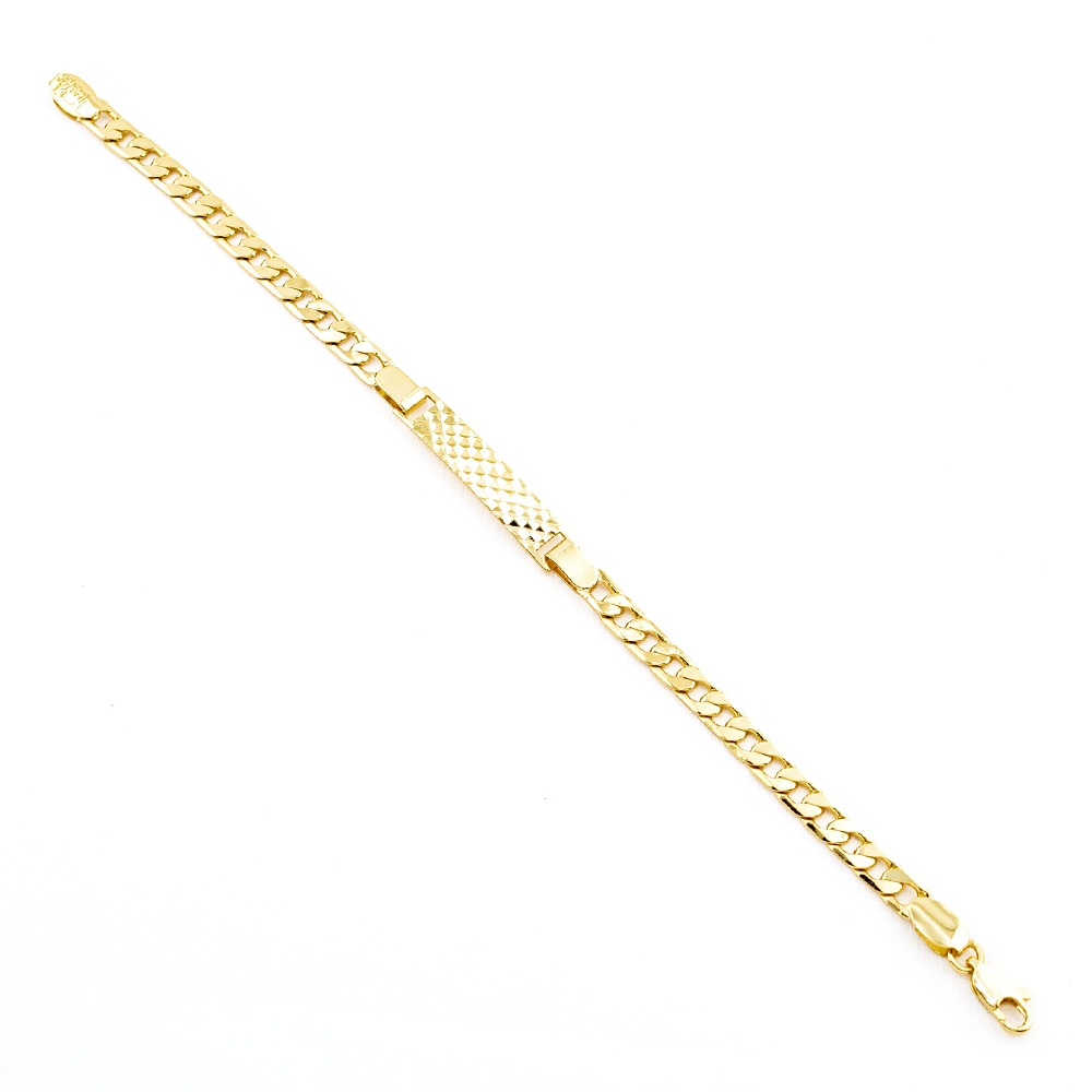 PULSERA CHAPA GOLDEN CASTING