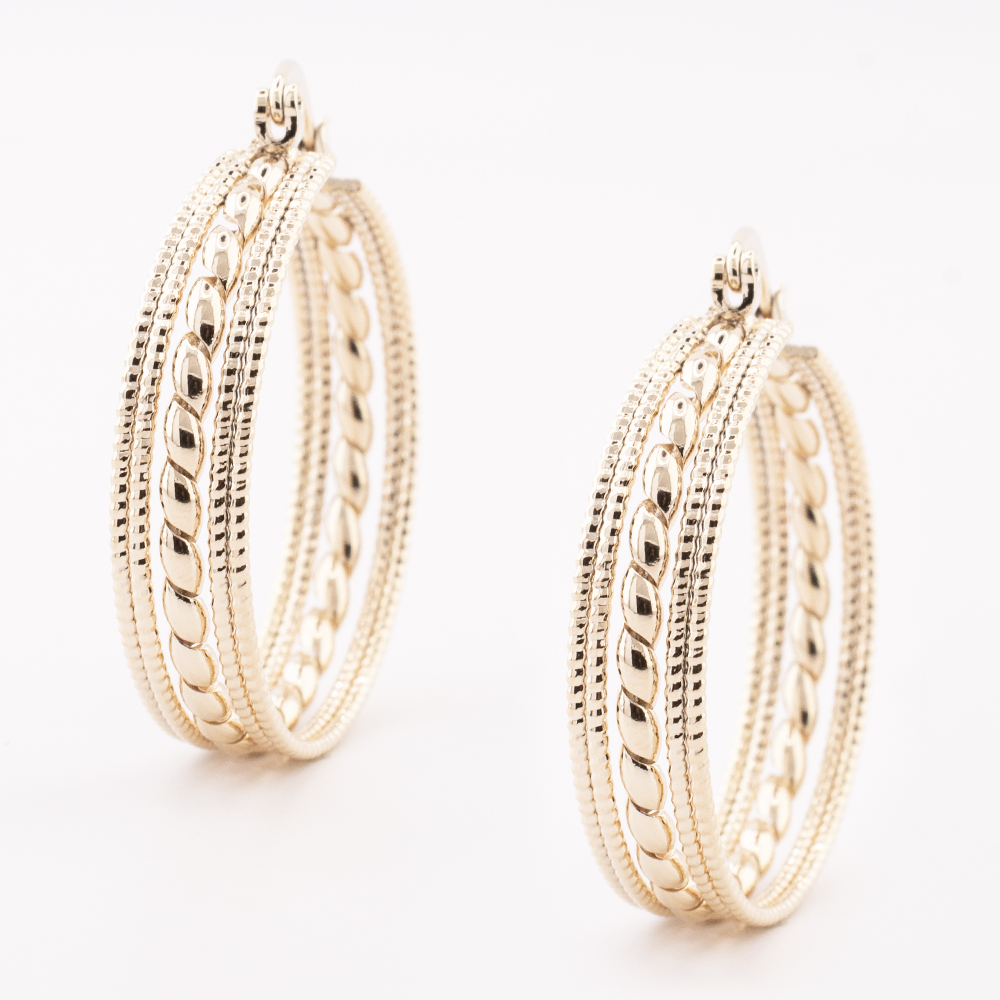 ARRACADA CHAPA GOLDEN CASTING