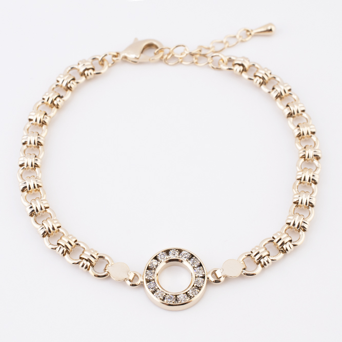 PULSERA CHAPA CRYSTIME