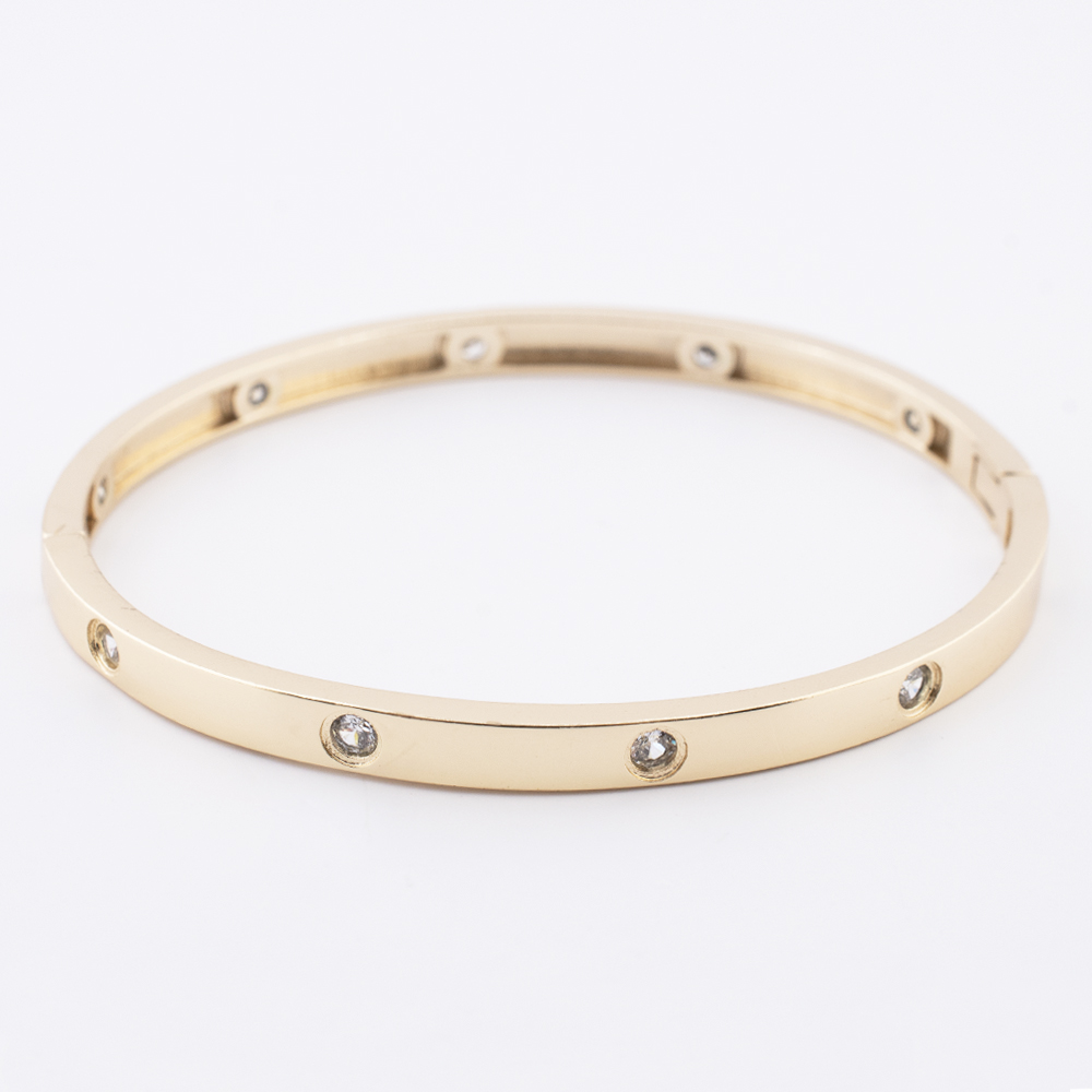 BRAZALETE CHAPA CRYSTIME