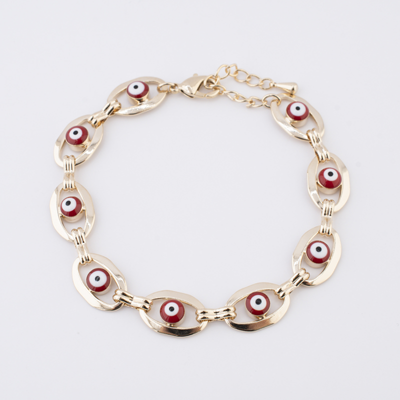 PULSERA CHAPA GOLDEN COLORS