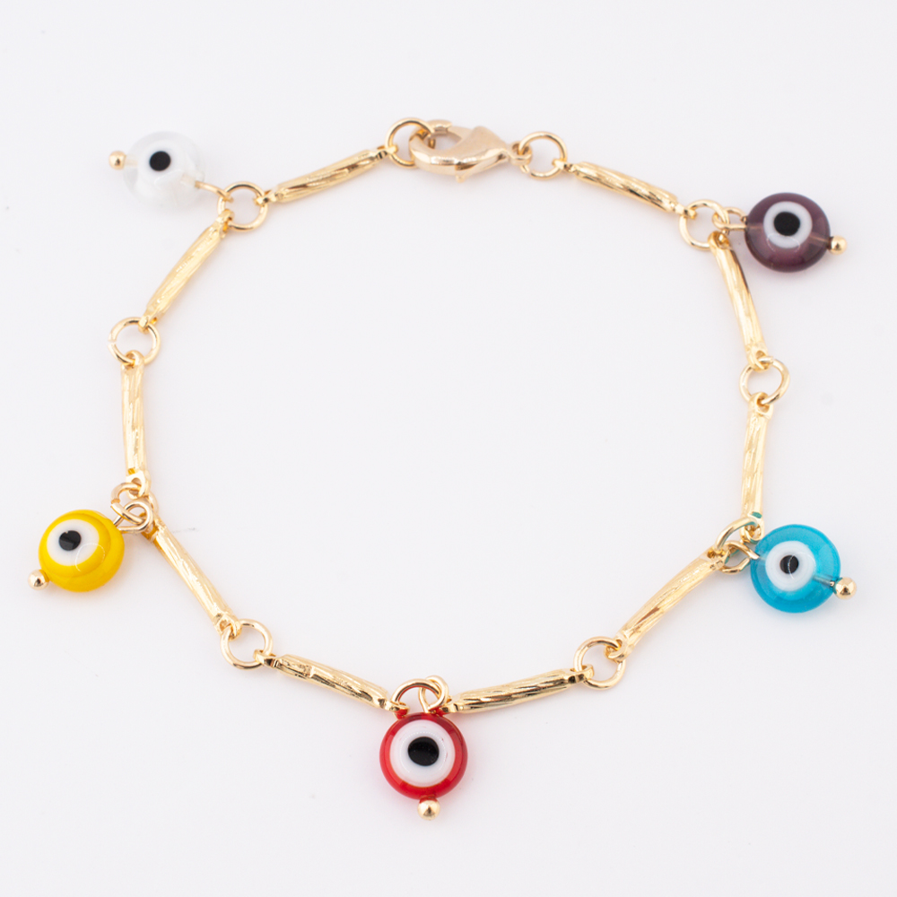 PULSERA CHAPA GOLDEN COLORS