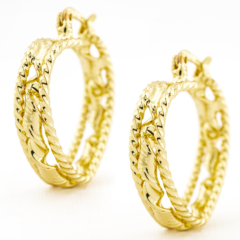 ARRACADA CHAPA GOLDEN CASTING