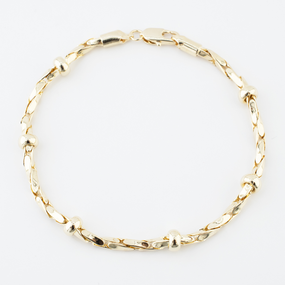 PULSERA CHAPA GOLDEN CASTING