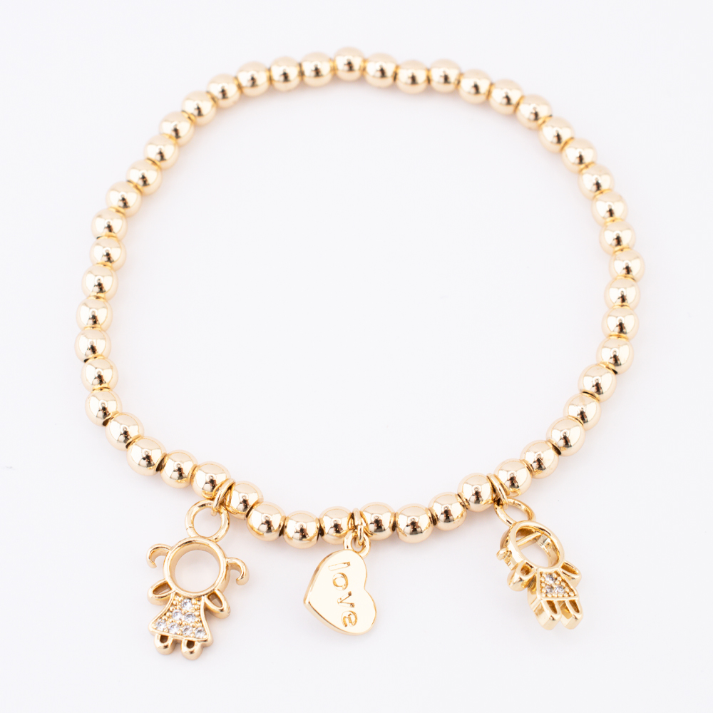 PULSERA CHAPA GOLDEN CASTING