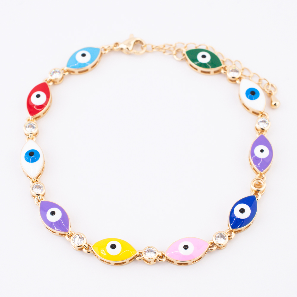 PULSERA CHAPA GOLDEN COLORS
