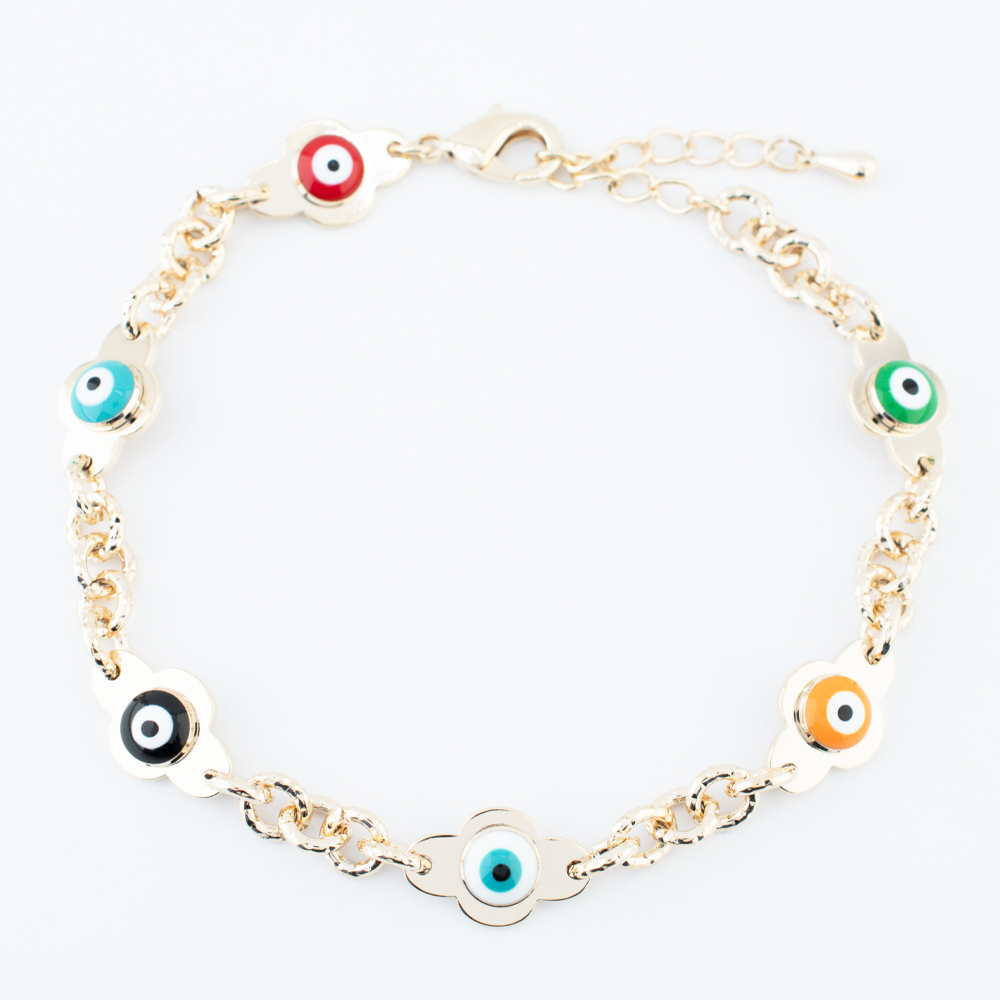 PULSERA CHAPA GOLDEN COLORS
