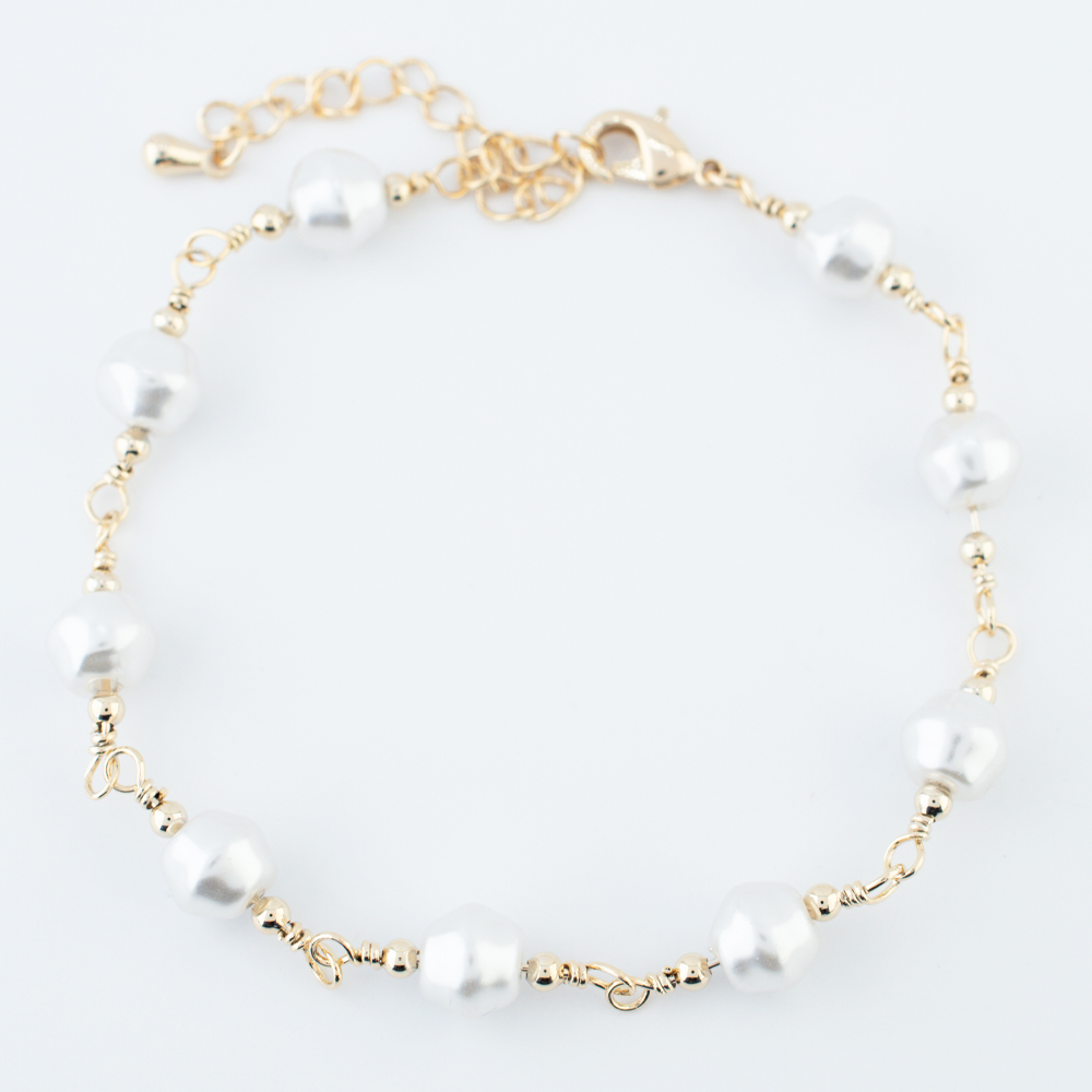 PULSERA CHAPA PEARLTIME