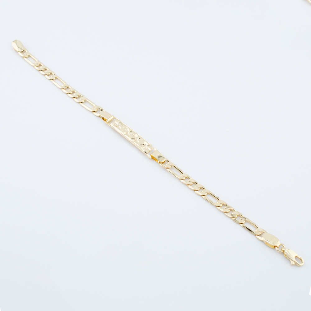 PULSERA CHAPA GOLDEN CASTING