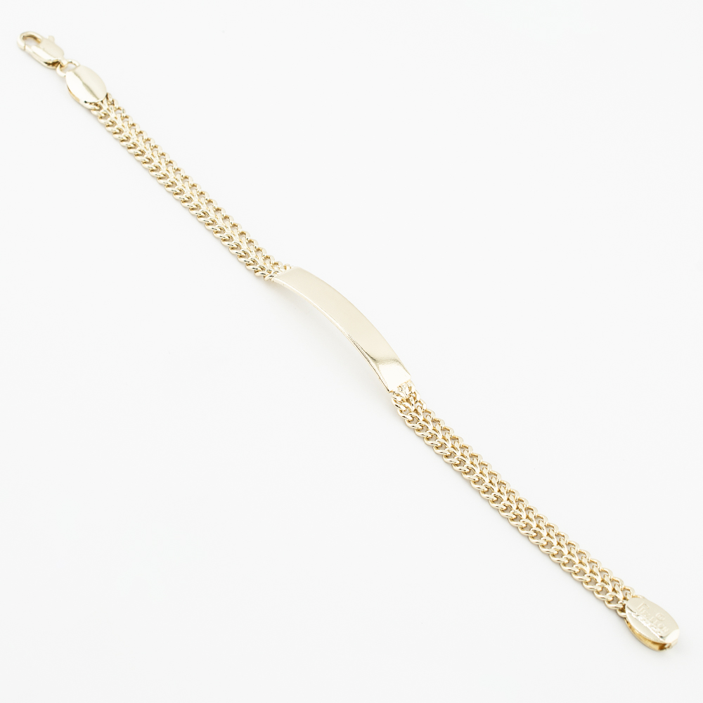 PULSERA CHAPA GOLDEN CASTING