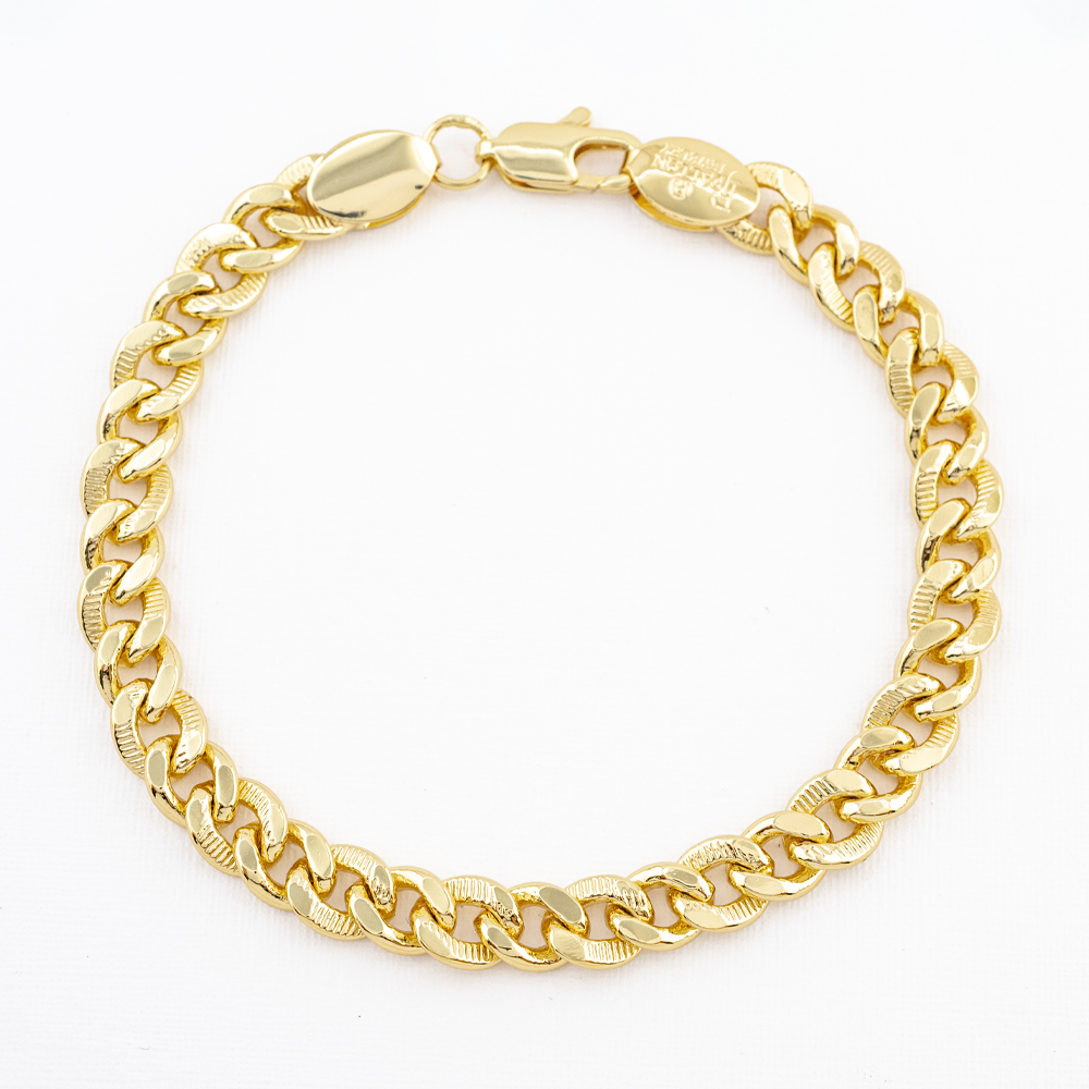 PULSERA CHAPA GOLDEN CASTING