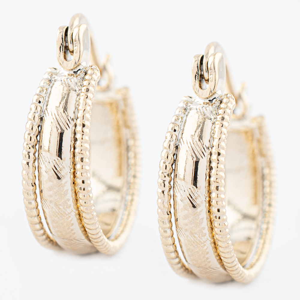 ARRACADA CHAPA GOLDEN CASTING