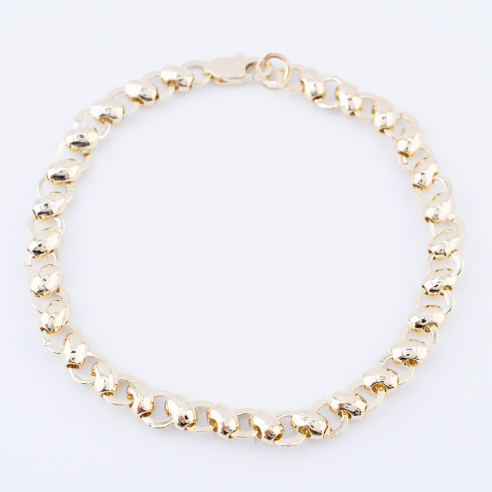 PULSERA CHAPA GOLDEN CASTING