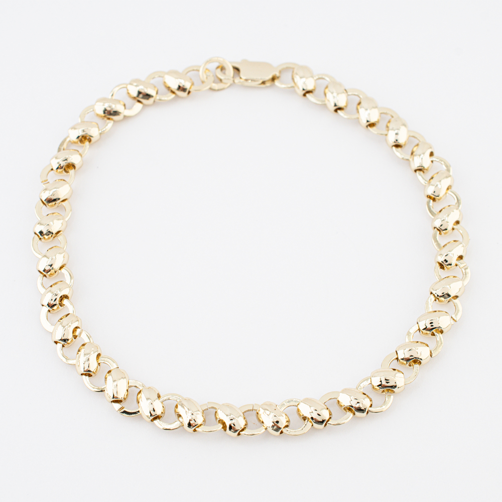 PULSERA CHAPA GOLDEN CASTING
