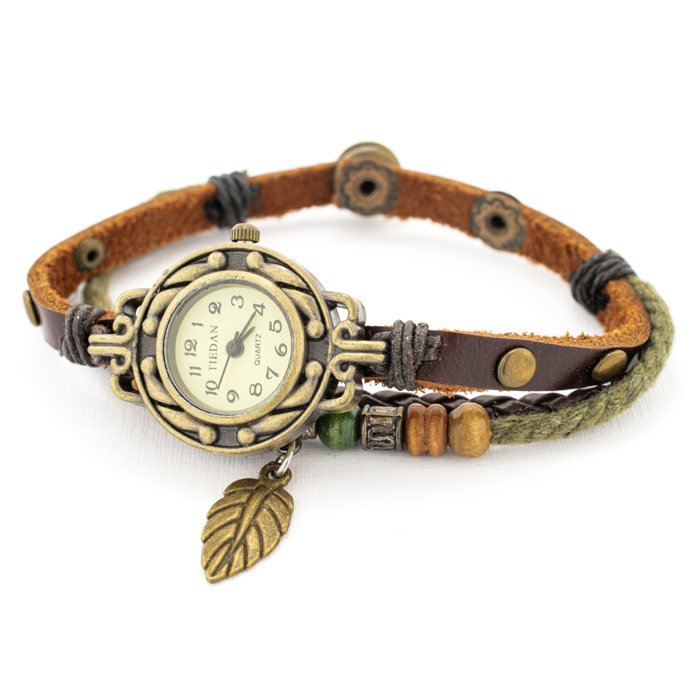 PULSERA MEN PIEL GOLDEN LEATHERS