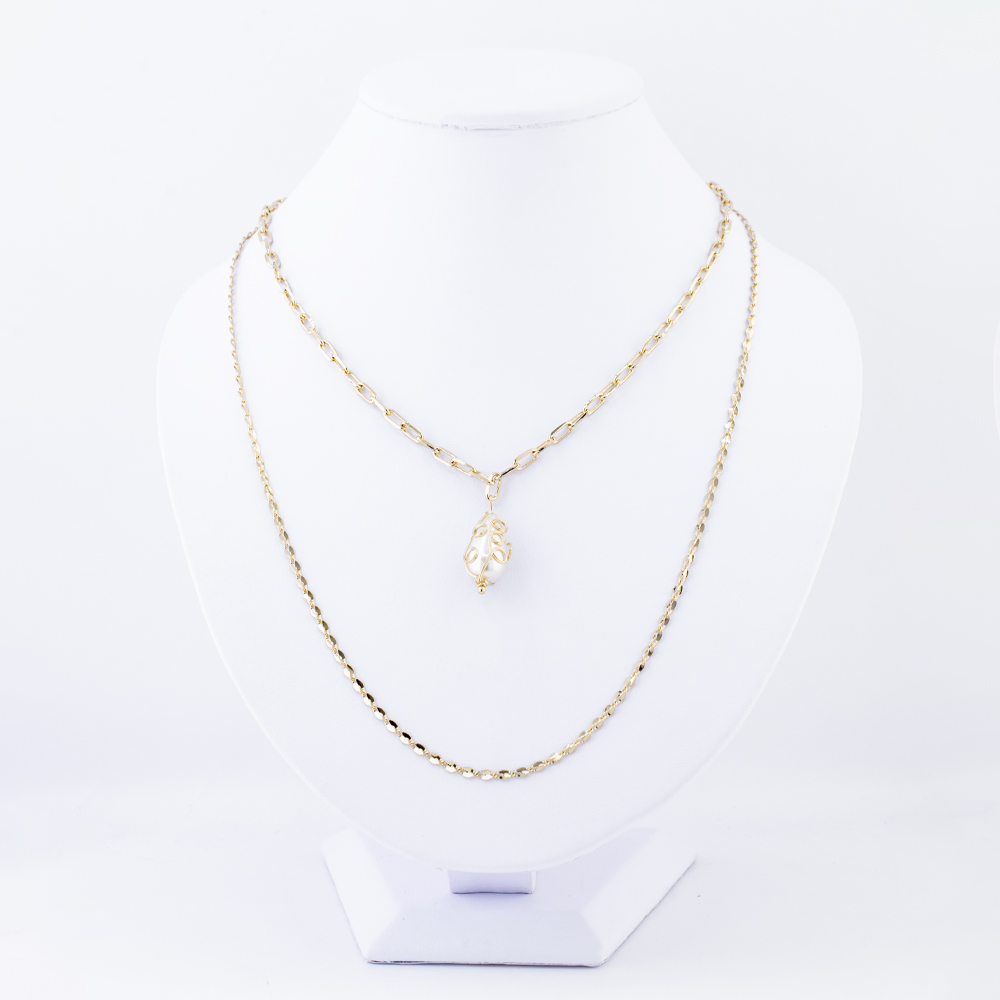 COLLAR CHAPA PEARLTIME