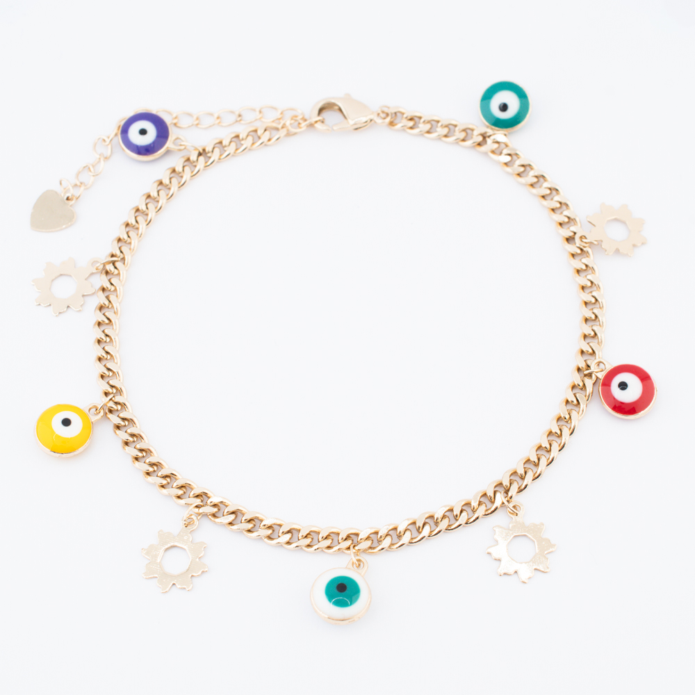 PULSERA CHAPA GOLDEN COLORS