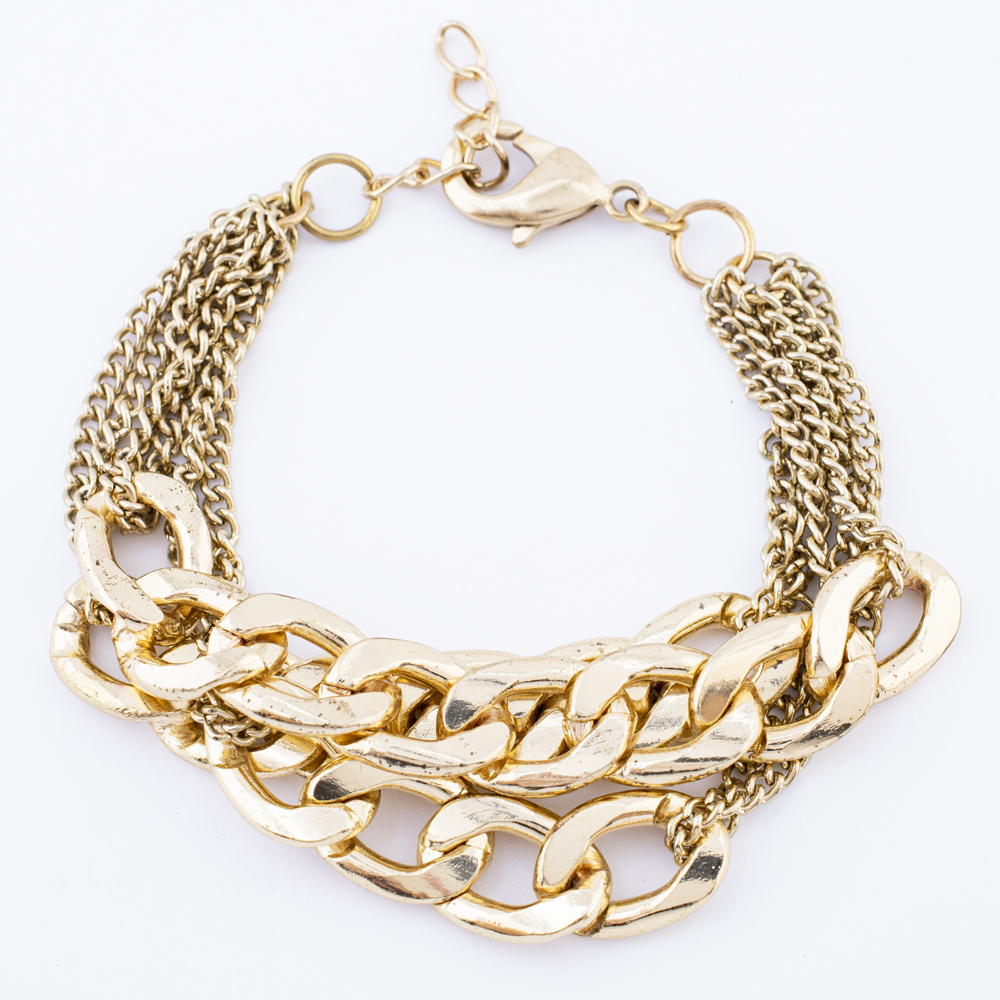 PULSERA CHAPA GOLDEN CASTING