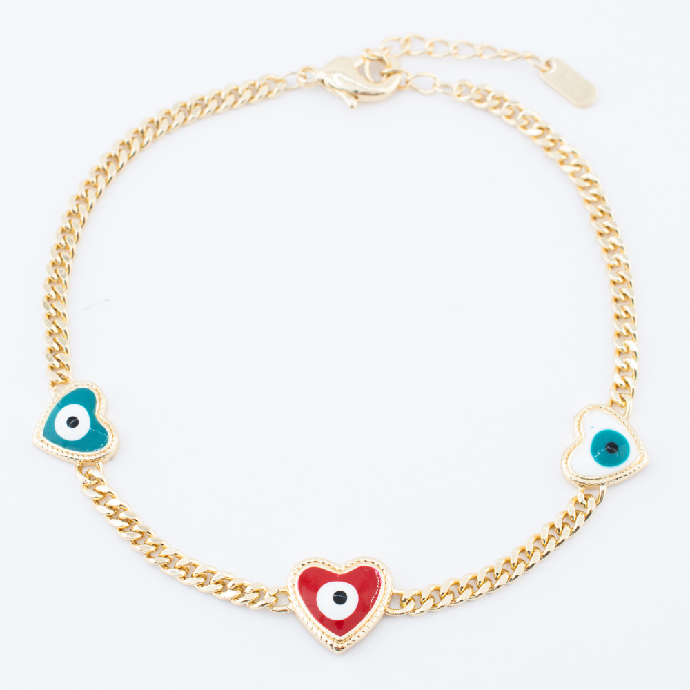 PULSERA CHAPA GOLDEN COLORS