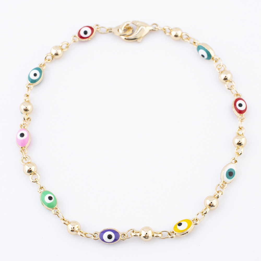 PULSERA CHAPA GOLDEN COLORS