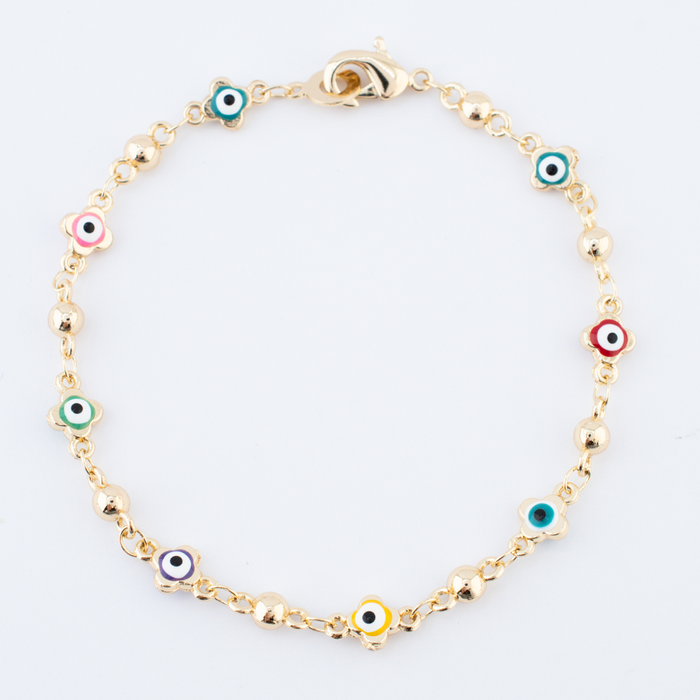 PULSERA CHAPA GOLDEN COLORS
