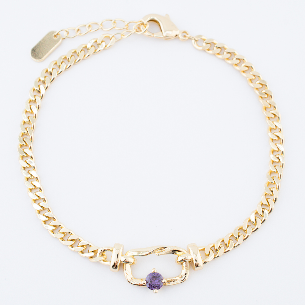 PULSERA CHAPA CRYSTIME