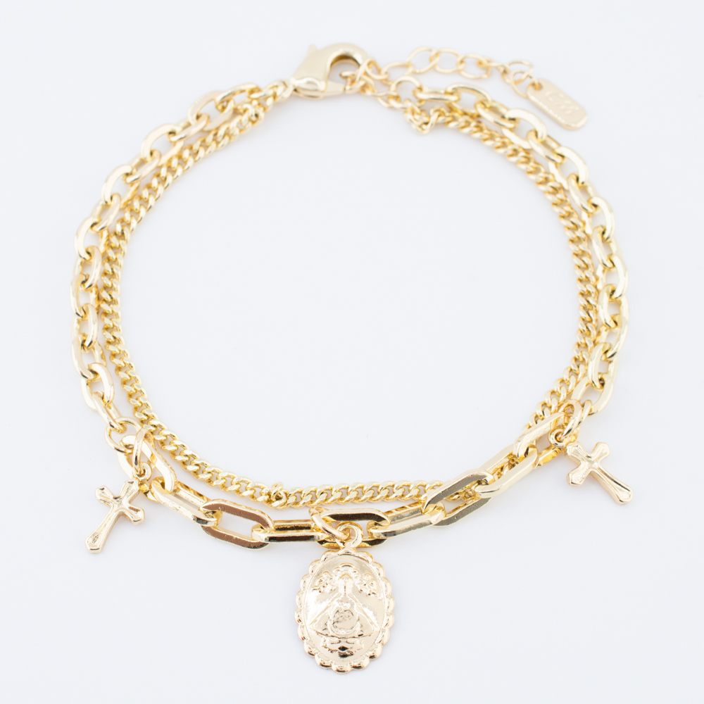 PULSERA CHAPA GOLDEN CASTING