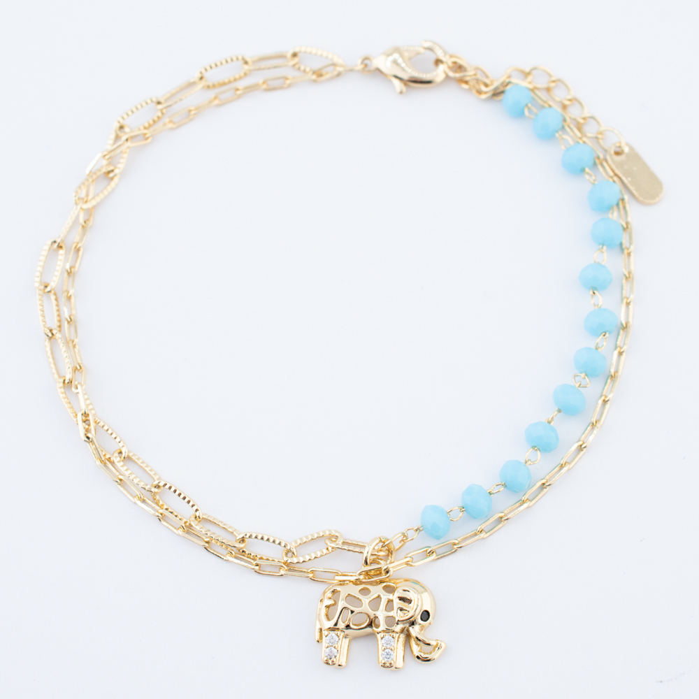 PULSERA CHAPA GOLDEN STONE