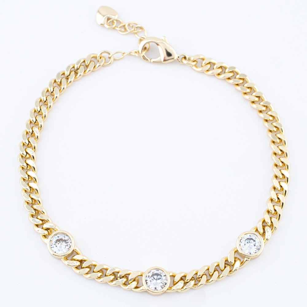 PULSERA CHAPA CRYSTIME