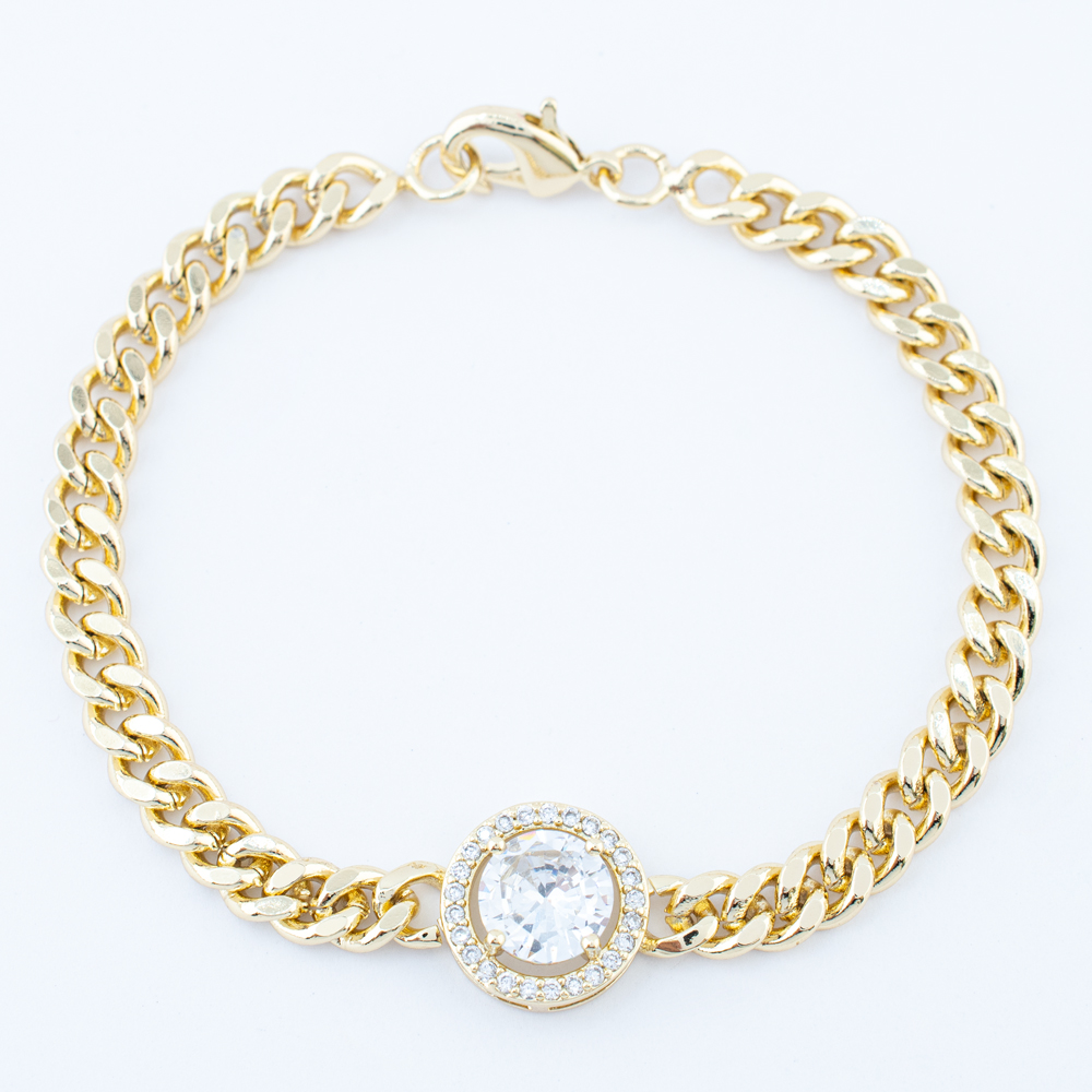 PULSERA CHAPA CRYSTIME